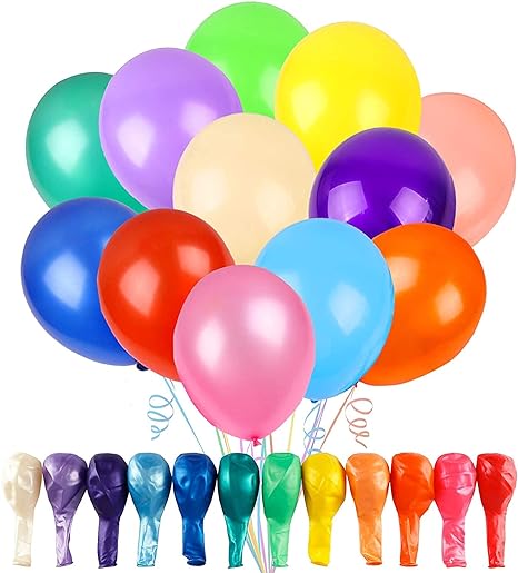 Pack 50pcs STANDARD 12 Inch Balloons Latex Balloons Color Party Balloons for Birthday Party Festival Decorations